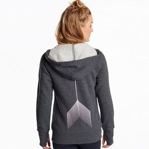 Oiselle Birds of a Feather Full Zip Hoodie, SM